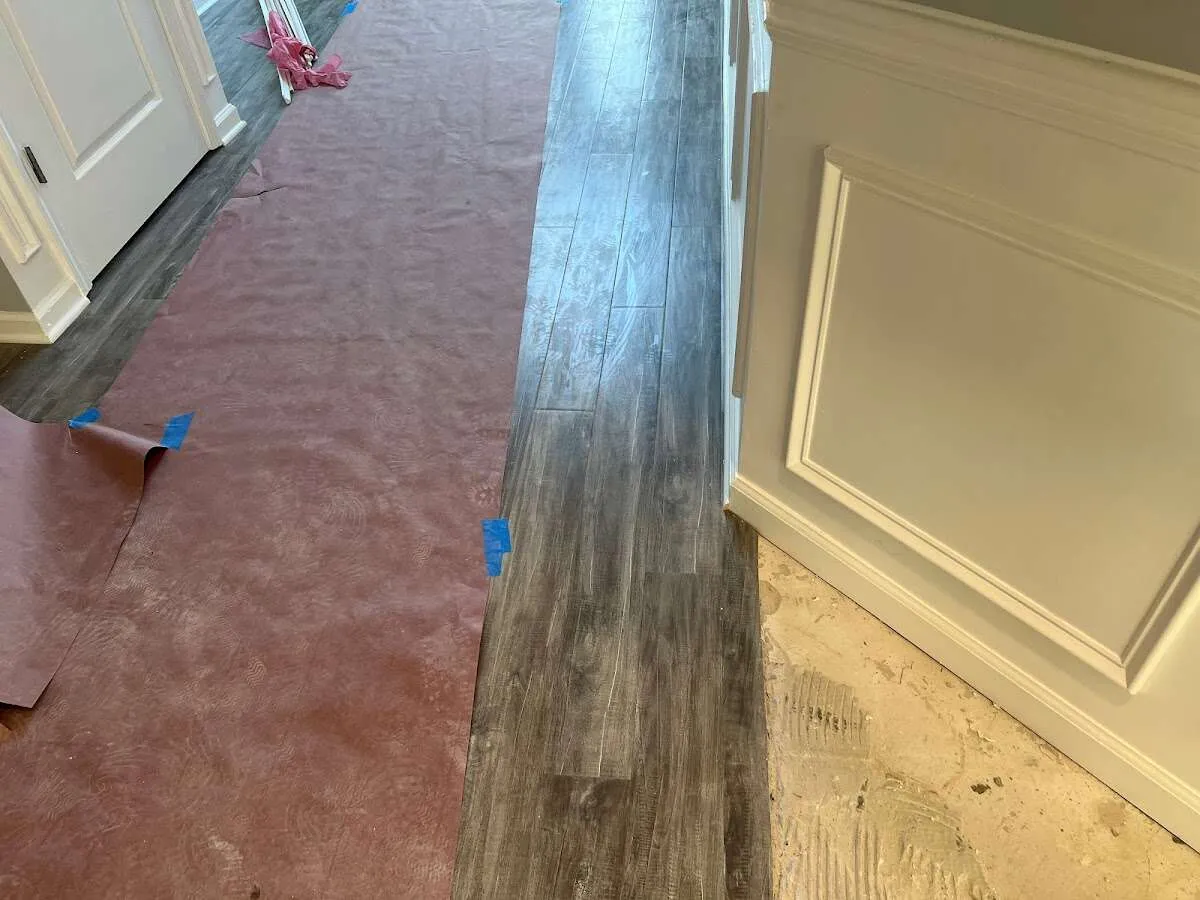 Completed marble shower restoration in Groveton